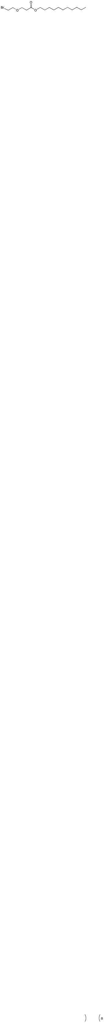 Molecular structure of the compound: undecyl 3-(2-bromoethoxy)propanoate