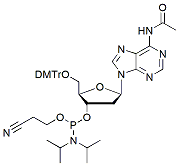 Molecular structure of the compound: Ac-dACEphosphoramidite