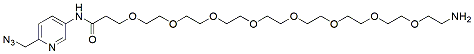 Molecular structure of the compound: Amine-PEG8-Picolyl azide, HCl salt