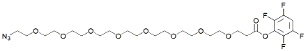 Molecular structure of the compound: Azido-PEG8-TFP ester