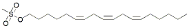 Molecular structure of the compound: 6,9,12-Octadecatrien-1-ol, methanesulfonate, (6Z,9Z,12Z)-