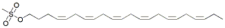 Molecular structure of the compound: 4,7,10,13,16,19-Docosahexaen-1-ol, 1-methanesulfonate, (4Z,7Z,10Z,13Z,16Z,19Z)-