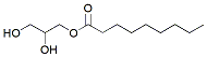 Molecular structure of the compound: Nonanoic acid, 2,3-dihydroxypropyl ester