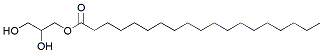 Molecular structure of the compound: Nonadecanoic acid, 2,3-dihydroxypropyl ester