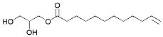 Molecular structure of the compound: 2,3-Dihydroxypropyl 11-dodecenoate