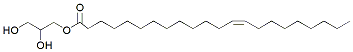 Molecular structure of the compound: 13-Docosenoic acid, 2,3-dihydroxypropyl ester, (13Z)-