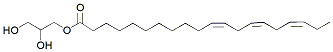 Molecular structure of the compound: (2S)-2,3-Dihydroxypropyl (11Z,14Z,17Z)-11,14,17-eicosatrienoate