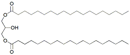 Molecular structure of the compound: 1,3-Dinonadecanoyl Glycerol
