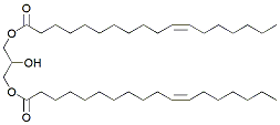Molecular structure of the compound: 1,3-Dioctadecenoin (11Z)