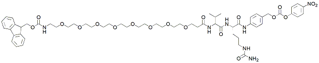 Molecular structure of the compound: Fmoc-PEG8-Val-Cit-PAB-PNP