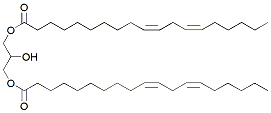Molecular structure of the compound: 1,3-Dinonadecadienoin (10Z,13Z)