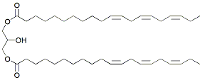 Molecular structure of the compound: 13-Di-11(Z)14(Z)17(Z)-Eicosatrienoyl Glycerol