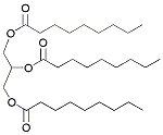 Molecular structure of the compound: Nonanoic acid, 1,1,1-(1,2,3-propanetriyl) ester