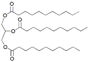 Molecular structure of the compound: Triundecanoin
