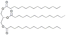 Molecular structure of the compound: Tripentadecanoin