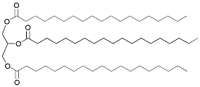 Molecular structure of the compound: Trinonadecanoin