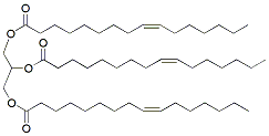 Molecular structure of the compound: 1,2,3-Tripalmitoleoyl Glycerol