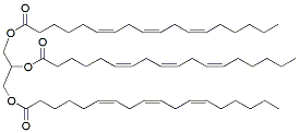 Molecular structure of the compound: Tri-6(Z),9(Z),12(Z)-Octadecatrienoin