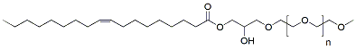 Molecular structure of the compound: 1-Oleyl-3-PEG 2000 glycerol
