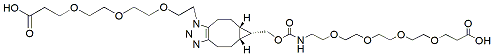Molecular structure of the compound: Acid-PEG3-triazole-endo-BCN-PEG4-acid