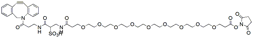 Molecular structure of the compound: DBCO-sulfo-PEG9-NHS ester