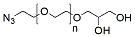 Molecular structure of the compound: Azide-PEG-glycerol, MW 2,000