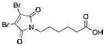 Molecular structure of the compound: 3,4-Dibromo-Mal-C6-Acid