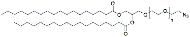 Molecular structure of the compound: DSG-PEG-azide, MW 2,000