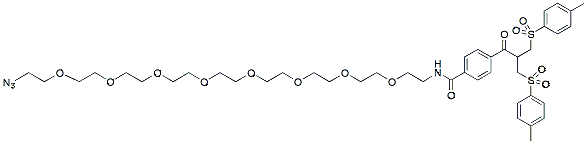 Molecular structure of the compound: Bis-sulfone-PEG8-azide