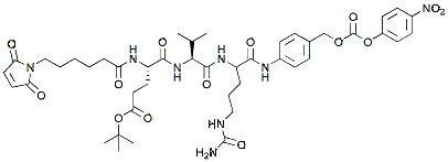 Molecular structure of the compound: MC-Glu(OtBu)-Gly-Cit-PAB-PNP