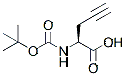 Molecular structure of the compound: Boc-L-propargylglycine