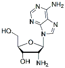 Molecular structure of the compound: 2-Amino-2-deoxyadenosine