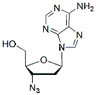 Molecular structure of the compound: 3-Azido-2,3-dideoxyadenosine
