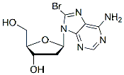 Molecular structure of the compound: 8-Bromo-2-deoxyadenosine