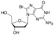 Molecular structure of the compound: 8-Bromo-2-deoxyguanosine