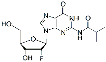 Molecular structure of the compound: N2-Isobutyryl-2-fluoro-2-deoxyguanosine