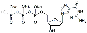 Molecular structure of the compound: 2-Deoxyguanosine 5-triphosphate trisodium