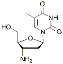 Molecular structure of the compound: 3-Amino-3-deoxythymidine