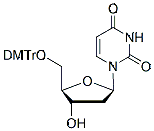 Molecular structure of the compound: 5-O-DMT-2-deoxyuridine
