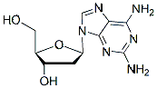 Molecular structure of the compound: 2-Amino-2-deoxyadenosine