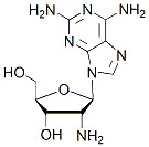 Molecular structure of the compound: 2,2-Diamino-2-deoxyadenosine