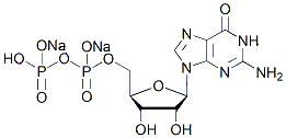 Molecular structure of the compound: Guanosine-5-diphosphate disodium