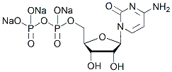 Molecular structure of the compound: Cytidine 5-diphosphate trisodium