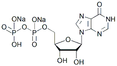 Molecular structure of the compound: Inosine-5-diphosphate disodium