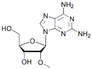 Molecular structure of the compound: 2-Amino-2-O-methyladenosine