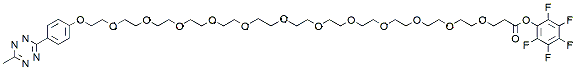 Molecular structure of the compound: Methyltetrazine-PEG12-PFP ester