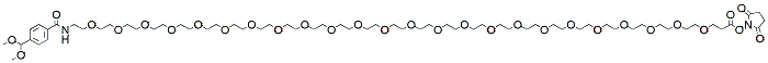 Molecular structure of the compound: Acetal-PEG24-NHS ester