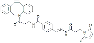 Molecular structure of the compound: DBCO-hydrazone-Mal