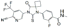 Molecular structure of the compound: Apalutamide (Amorphous & Form B)