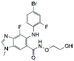 Molecular structure of the compound: Binimetinib
